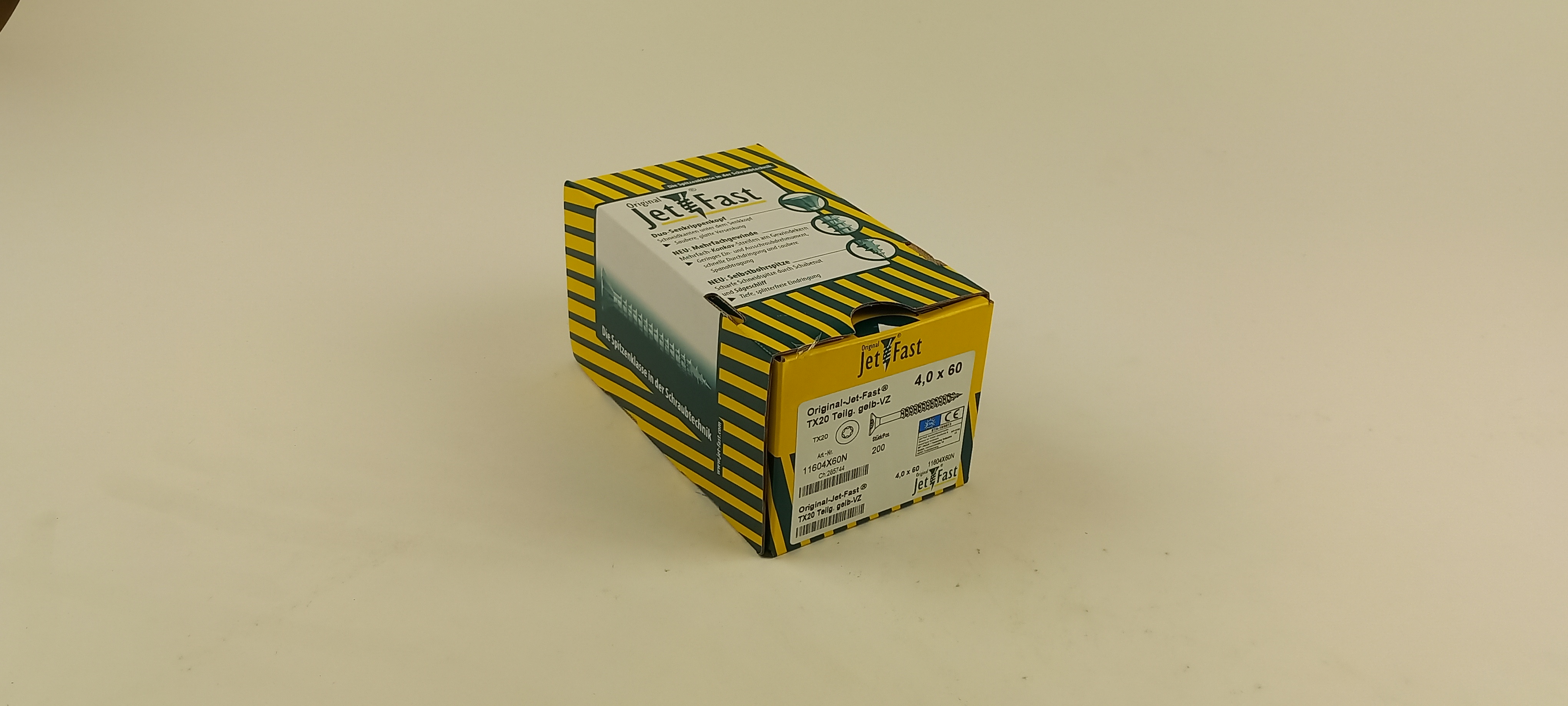 Spaanplaat schroeven 4,0x60 ds. à 200 st. Jet-Fast