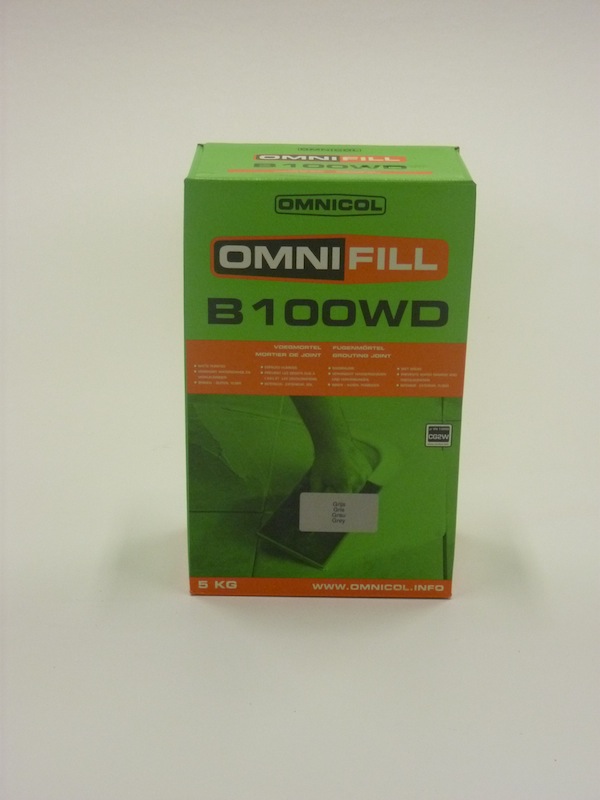 Tegelvoegmortel 5 kg Omnifill B100WD grijs