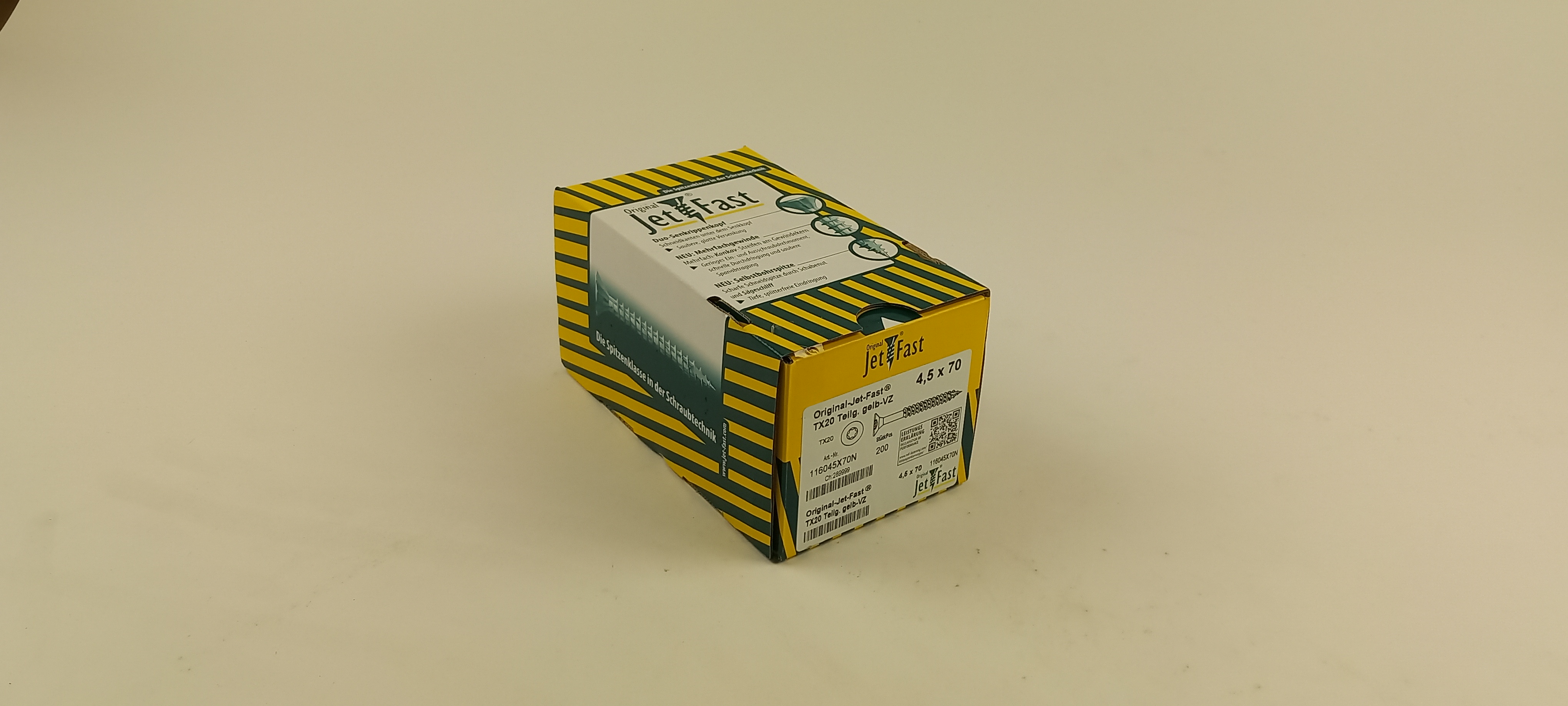 Spaanplaat schroeven 4,5x70 ds. à 200 st. Jet-Fast