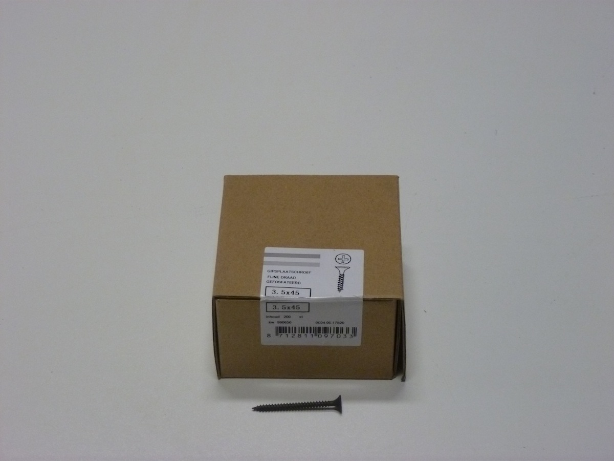 Gipsplaatschroeven 3,5x45 doos à 200 stuks
