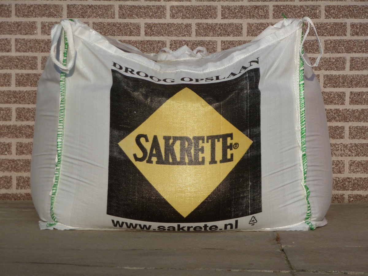 Metselmortel big bag 1000 kg.