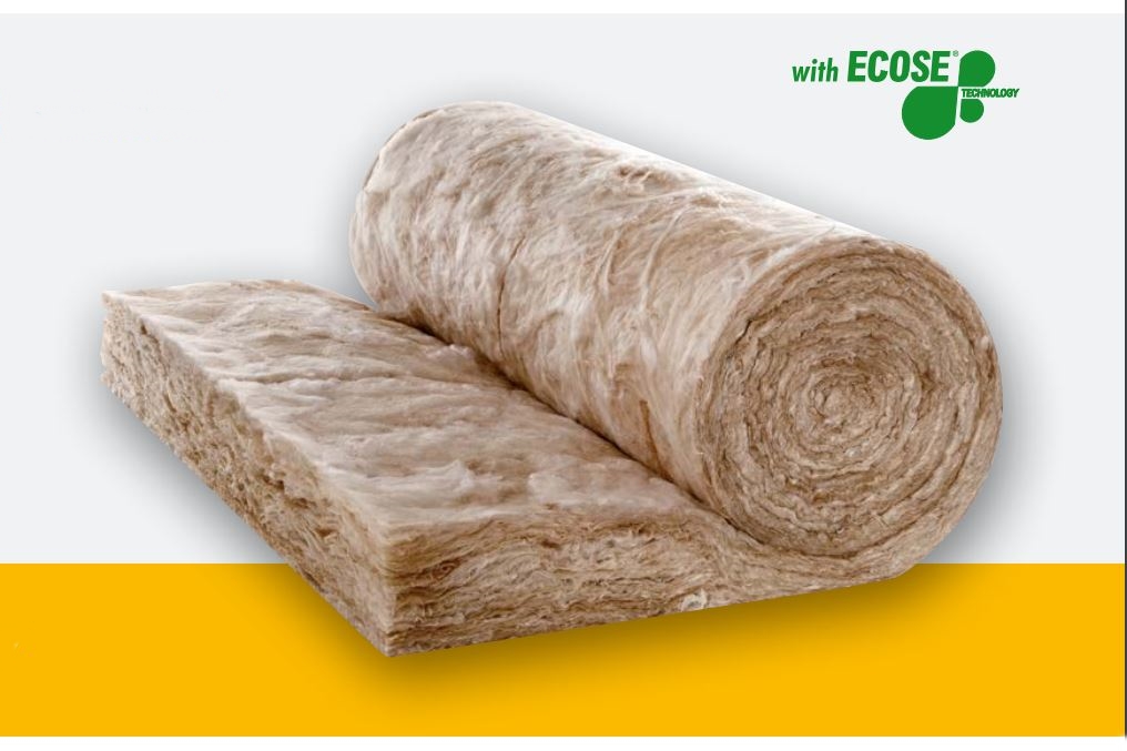 Rol Glaswol  90 mm + Ecose Naturoll 037 (0,58x8,2 m1)|Rd 2.4