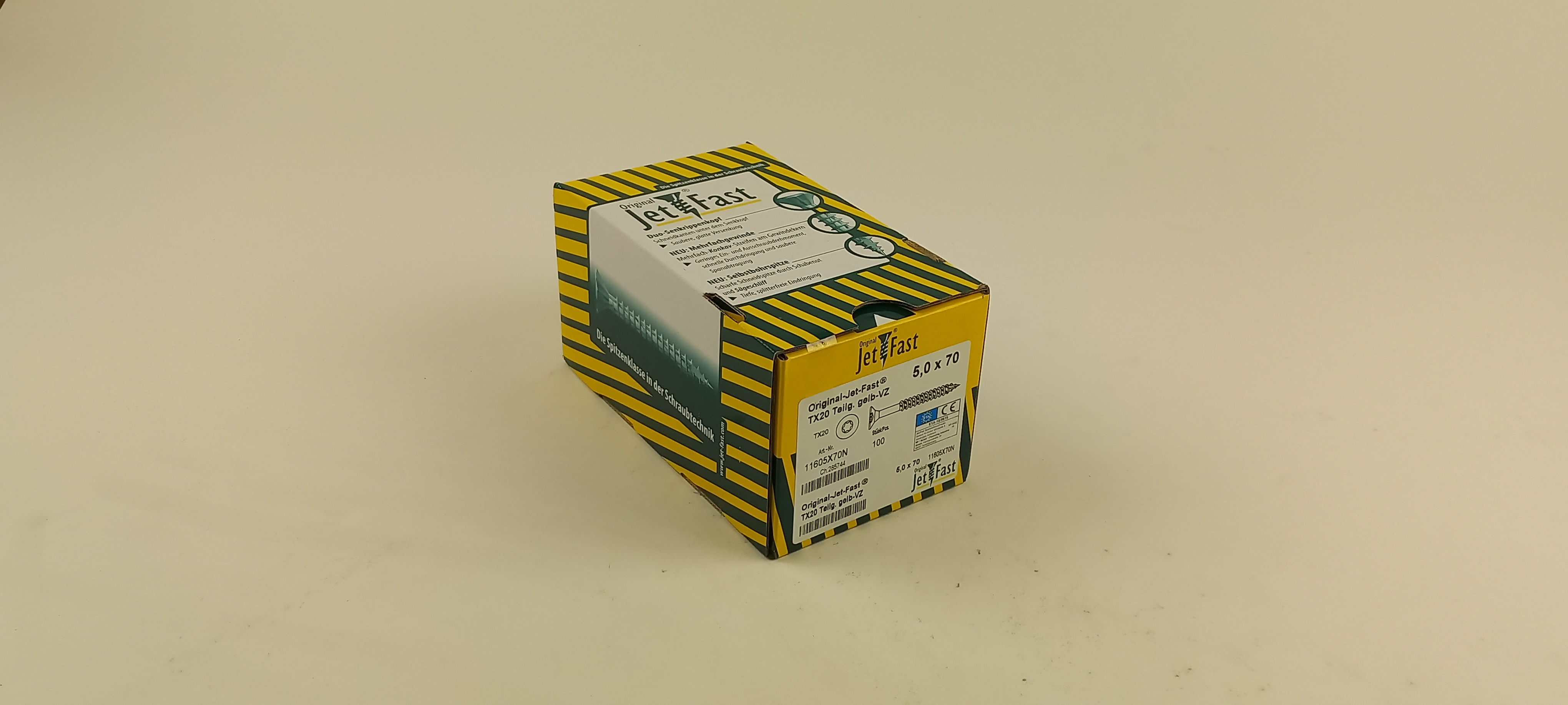Spaanplaat schroeven 5,0x70 ds. à 100 st. Jet-Fast