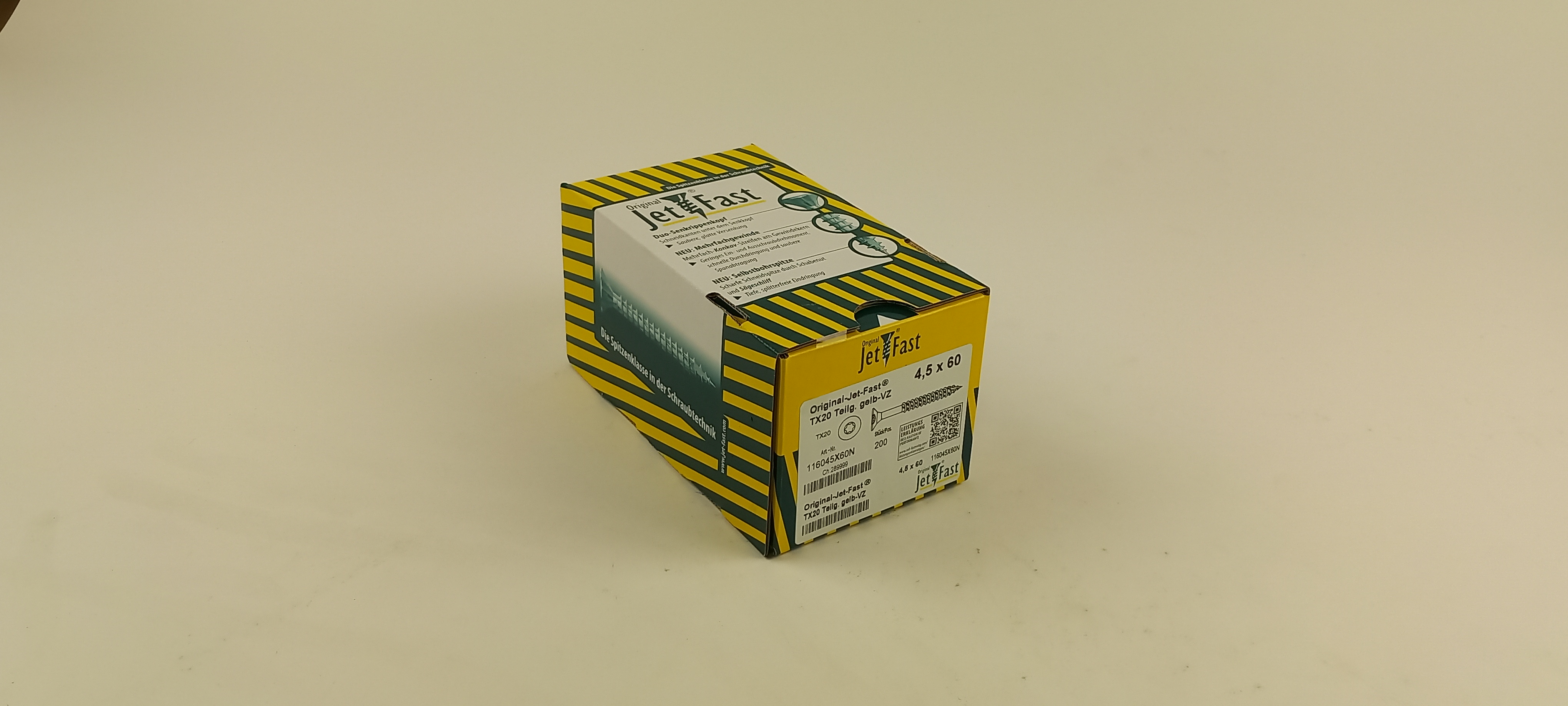 Spaanplaat schroeven 4,5x60 ds. à 200 st. Jet-Fast