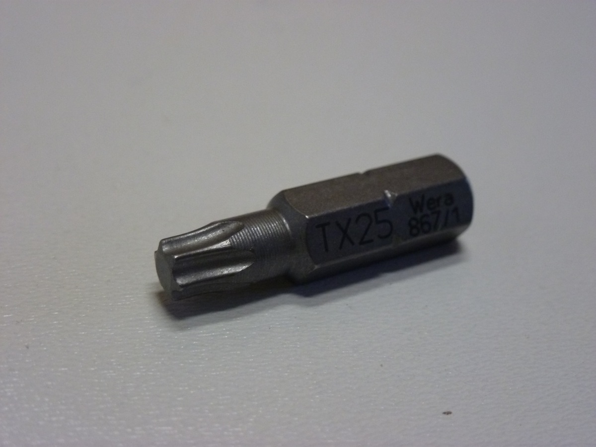 Bitje torx T25 1/4" 25 mm