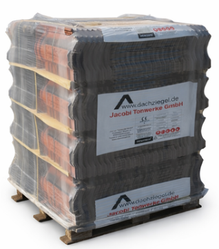 Pallet Jacobi dakpan Z5v Edelschwarz à 224 st. (12,9 - 13,6 p/m²)