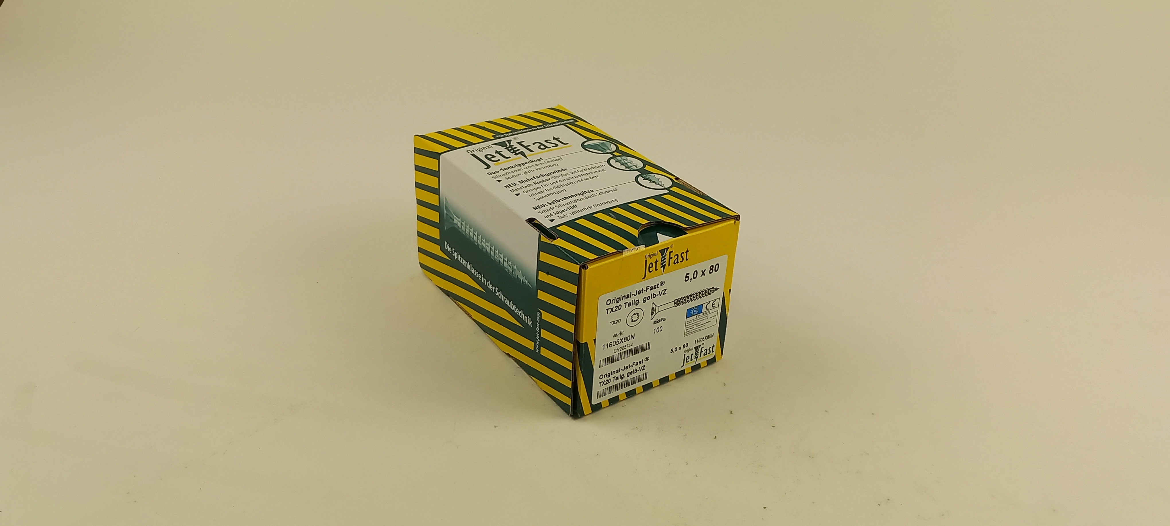 Spaanplaat schroeven 5,0x80 ds. à 100 st. Jet-Fast