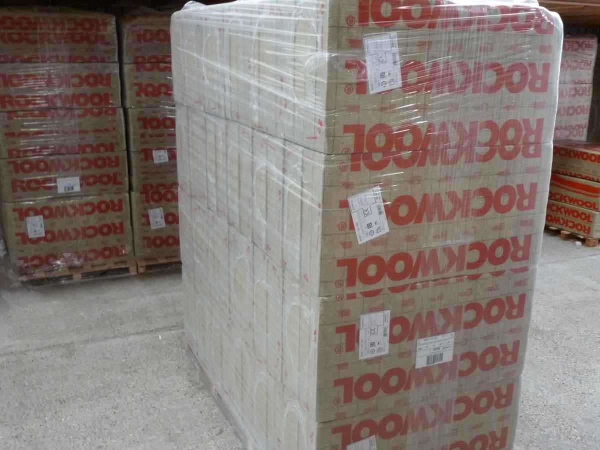 Rockwool steenwol  70 mm Rock Sono Base Pallet à 92,16 m²