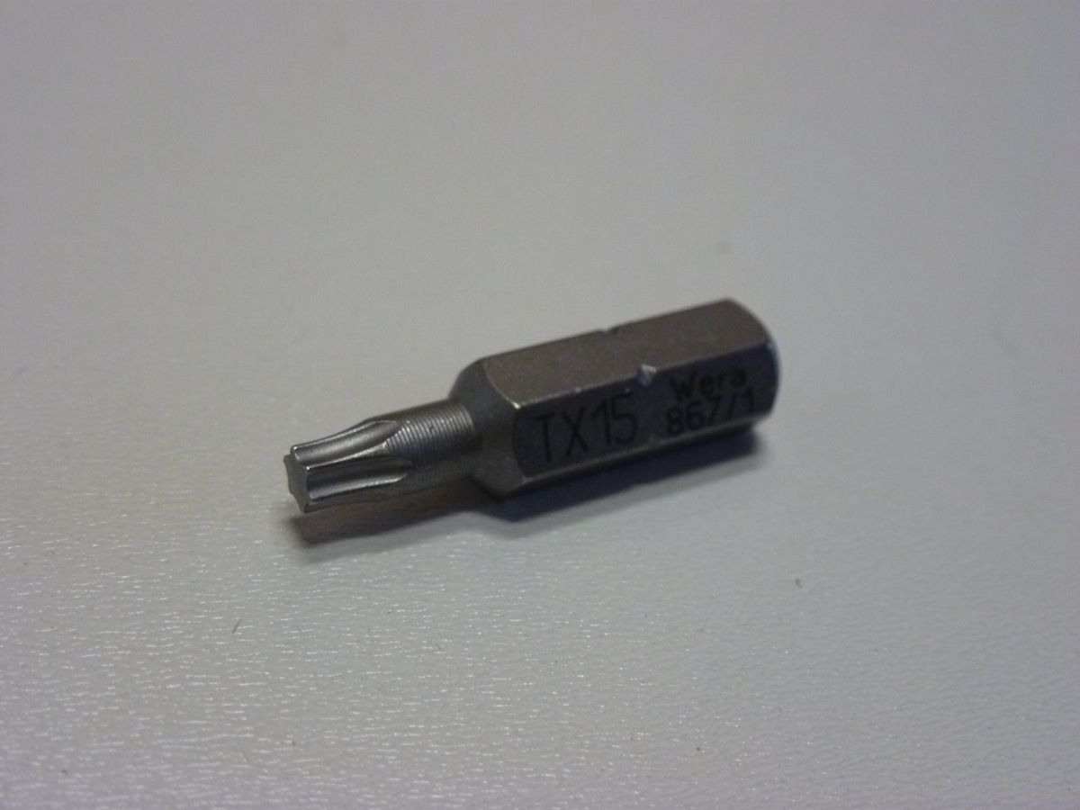 Bitje torx T15 1/4" 25 mm