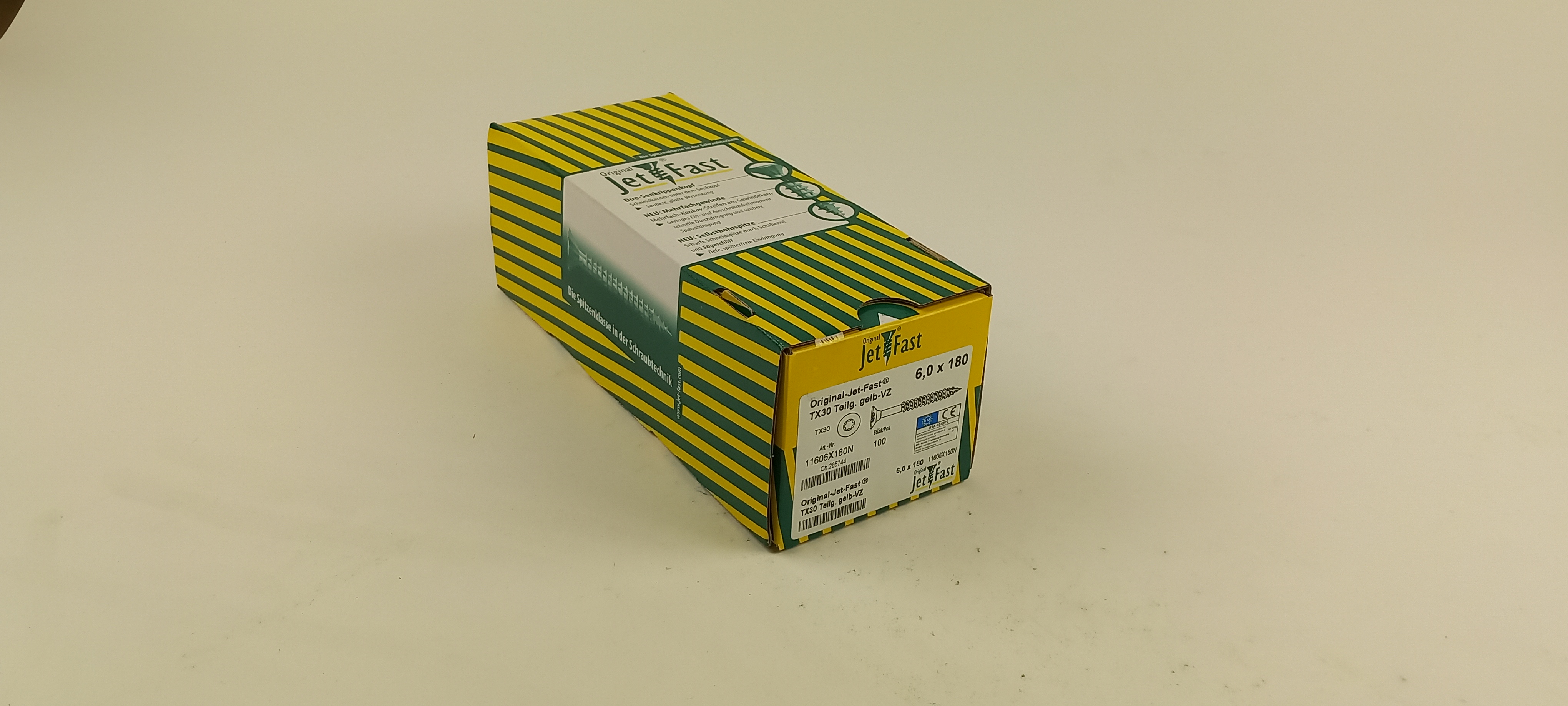 Spaanplaat schroeven 6,0x180 ds. à 100 st. Jet-Fast