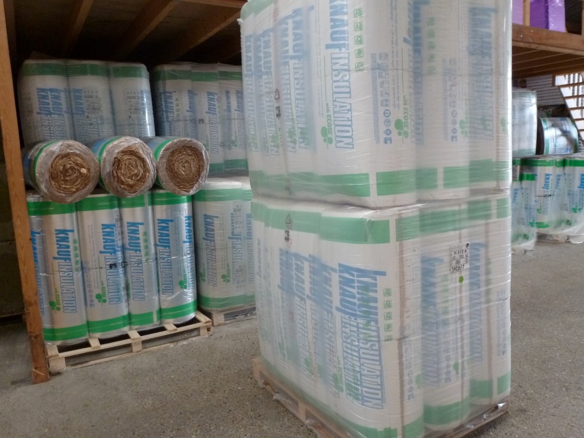 pallet isolatie glaswol knauf