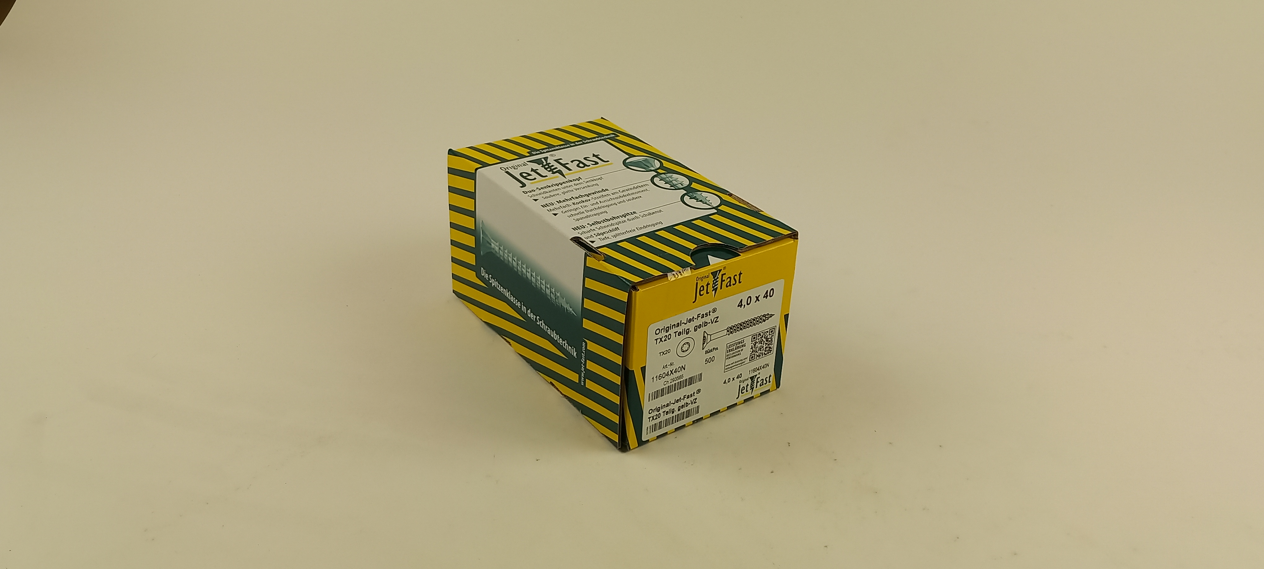 Spaanplaat schroeven 4,0x40 ds. à 500 st. Jet-Fast