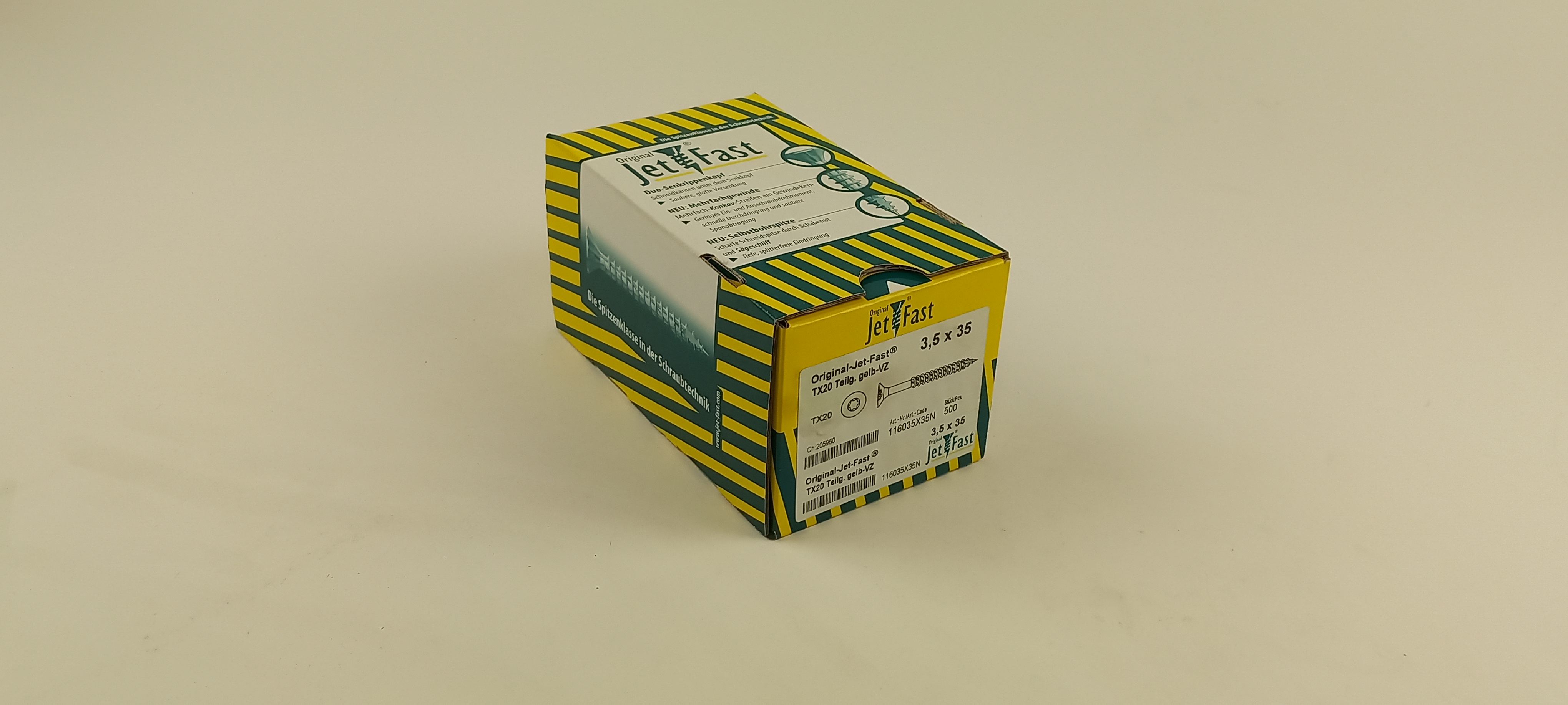 Spaanplaat schroeven 3,5x35 ds. à 500 st. Jet-Fast