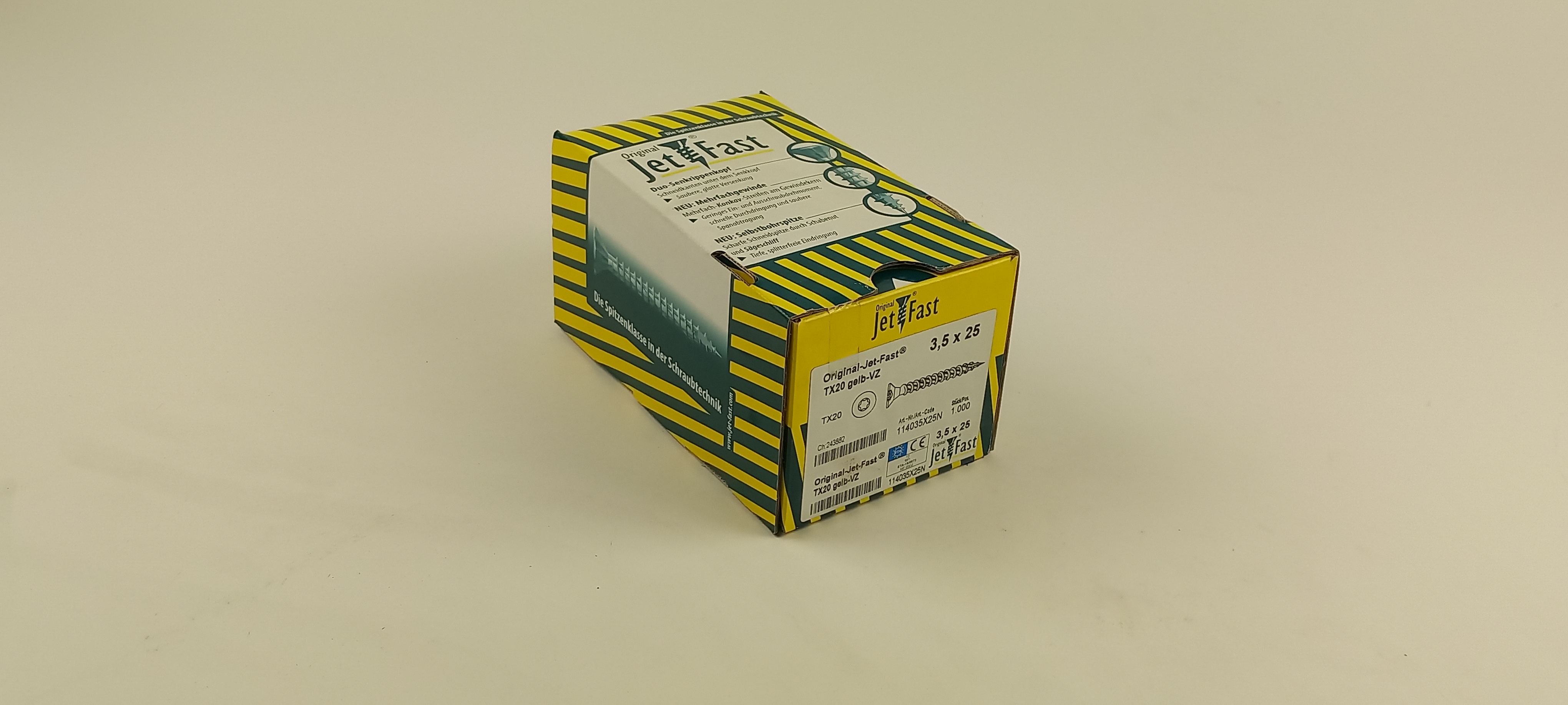 Spaanplaat schroeven 3,5x25 ds. à 1000 st. Jet-Fast