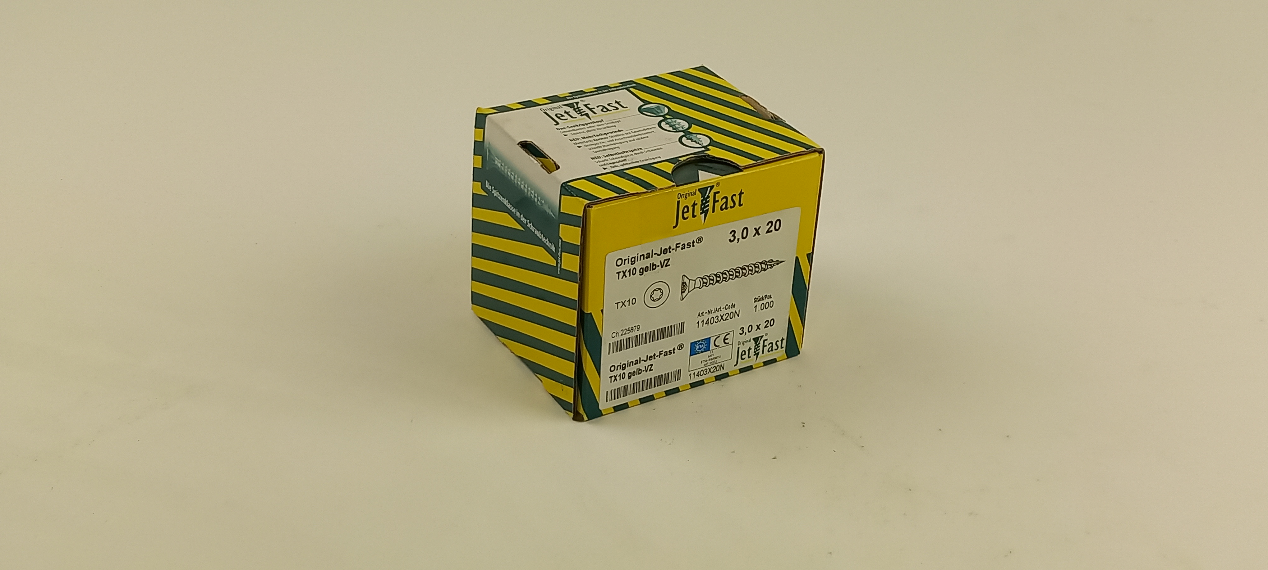 Spaanplaat schroeven 3,0x20 ds. à 1000 st. Jet-Fast