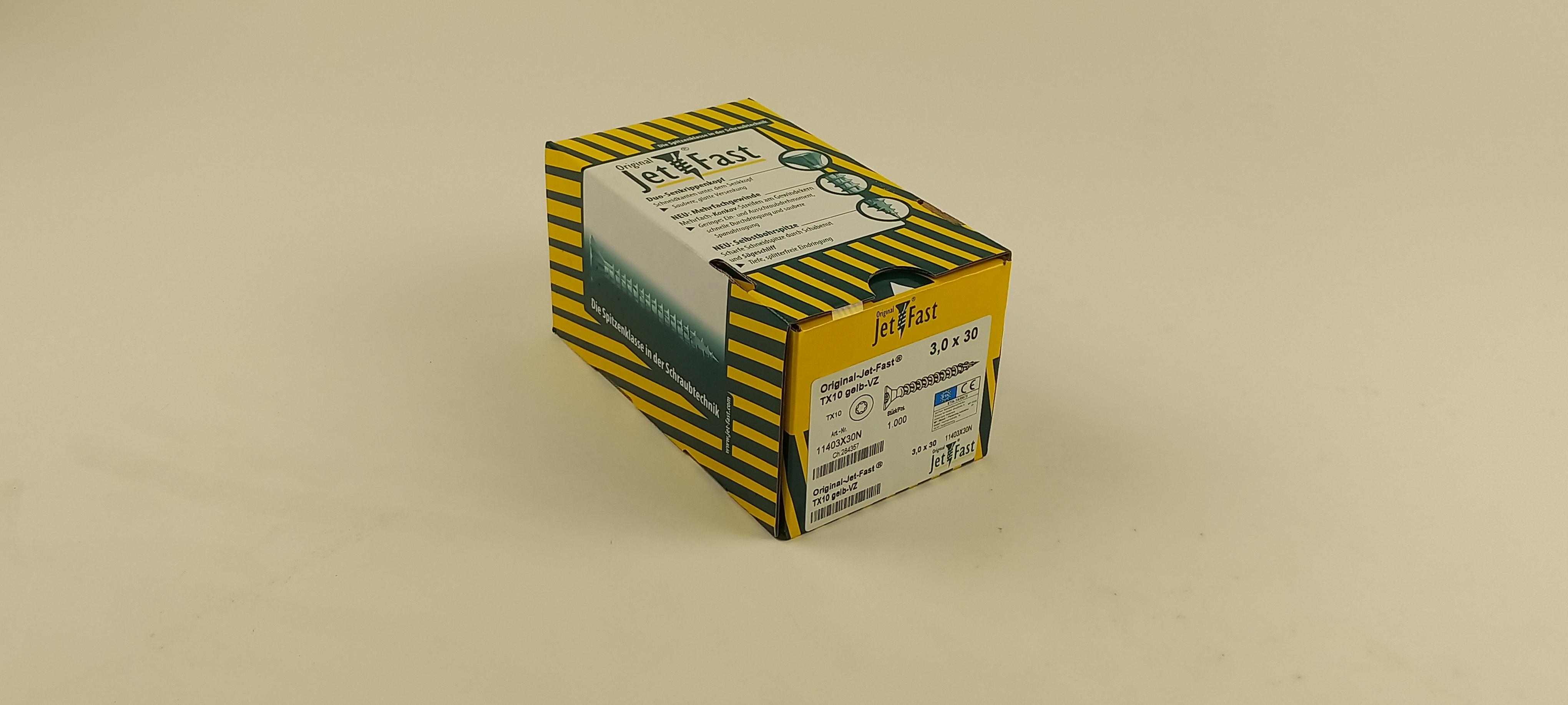 Spaanplaat schroeven 3,0x30 ds. à 1000 st. Jet-Fast