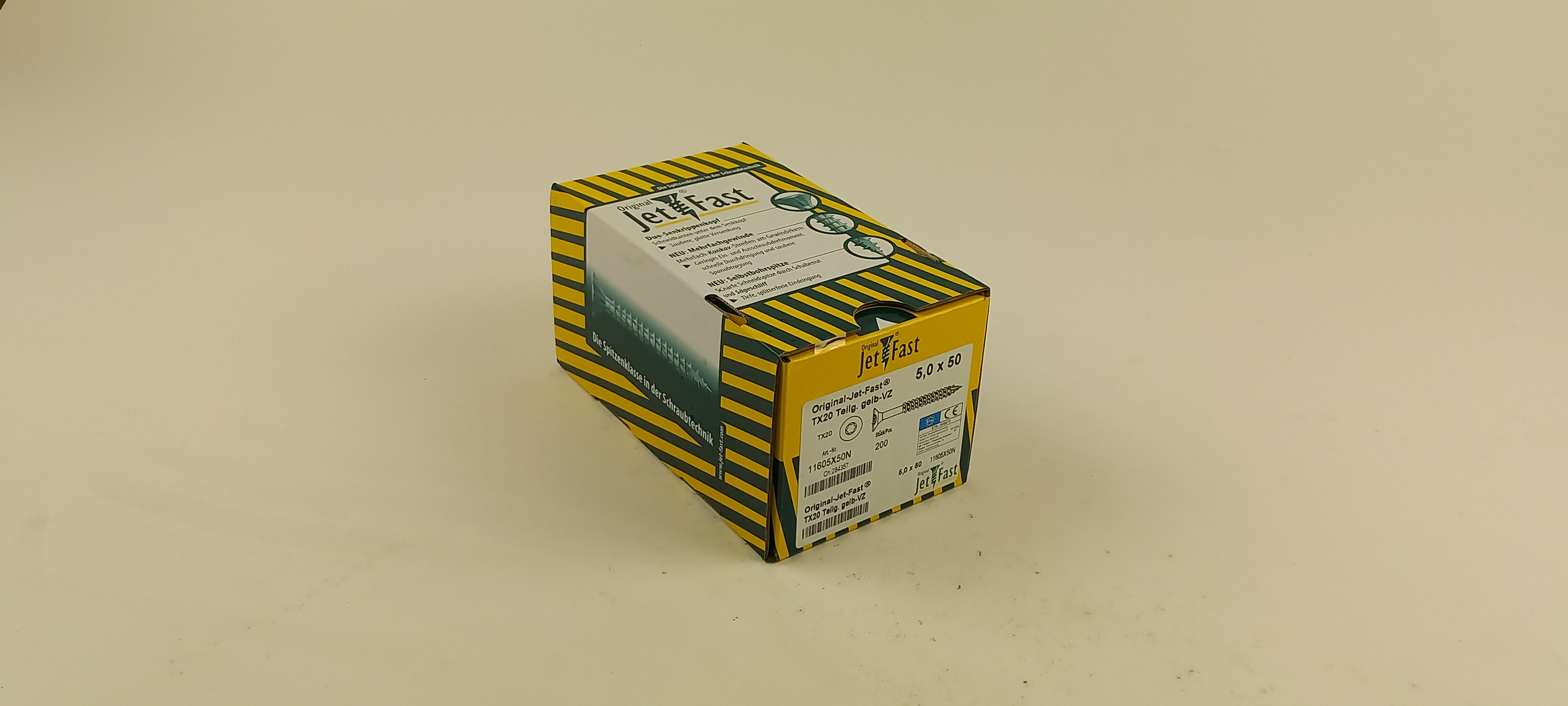 Spaanplaat schroeven 5,0x50 ds. à 200 st. Jet-Fast