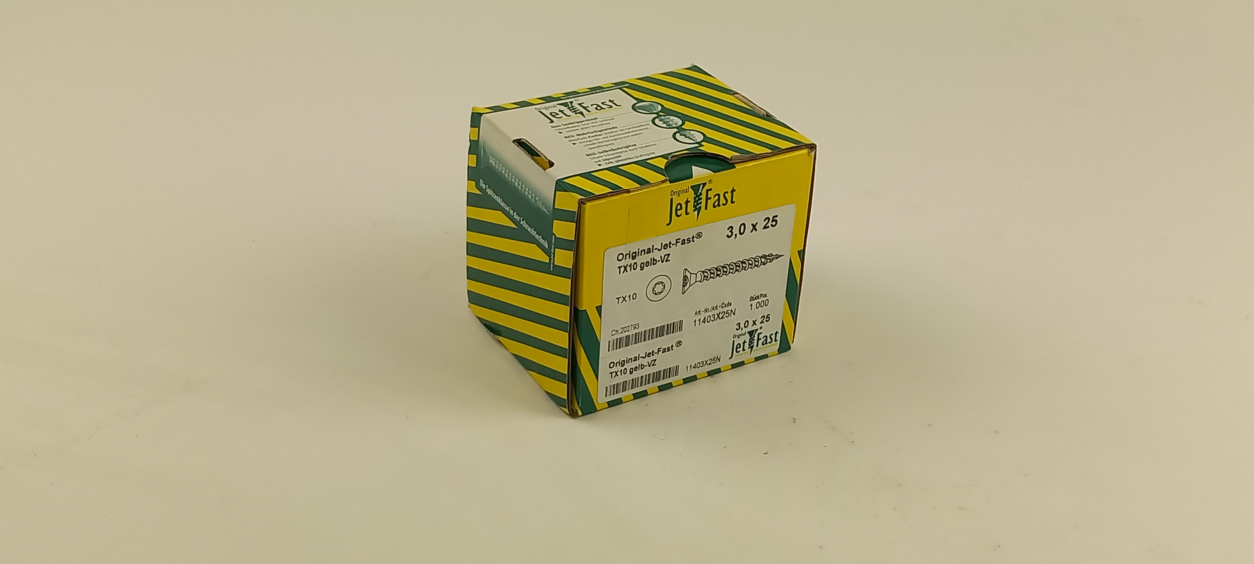 Spaanplaat schroeven 3,0x25 ds. à 1000 st. Jet-Fast