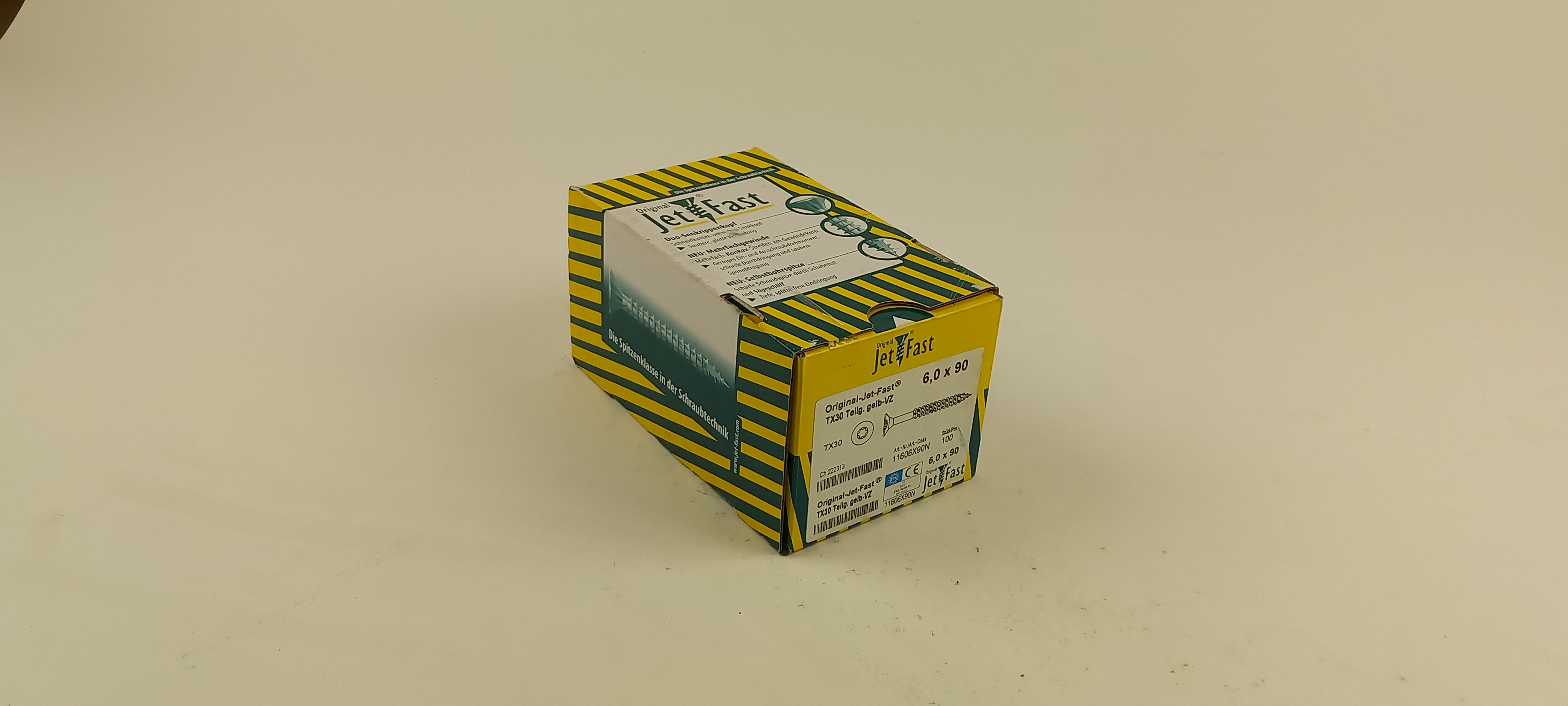 Spaanplaat schroeven 6,0x90 ds. à 100 st. Jet-Fast