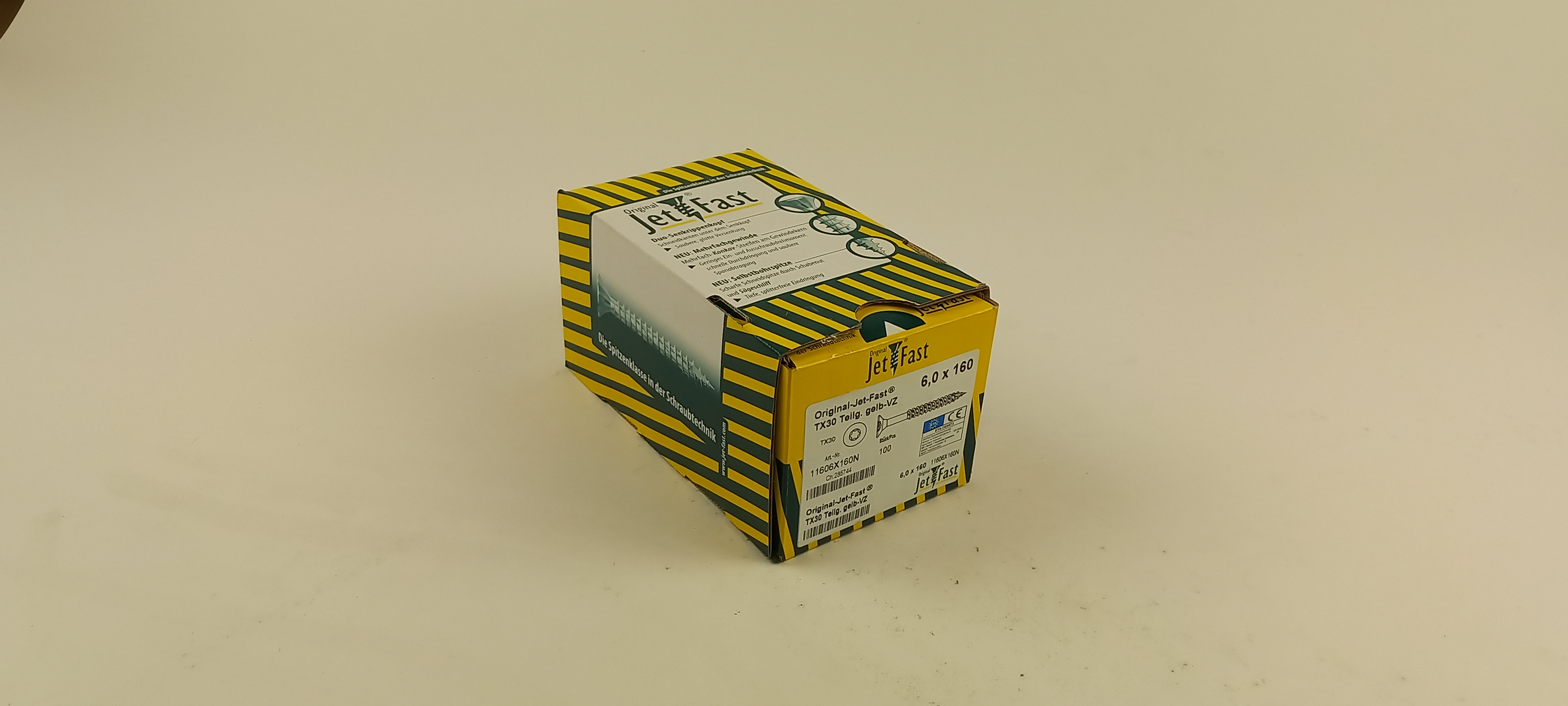 Spaanplaat schroeven 6,0x160 ds. à 100 st. Jet-Fast