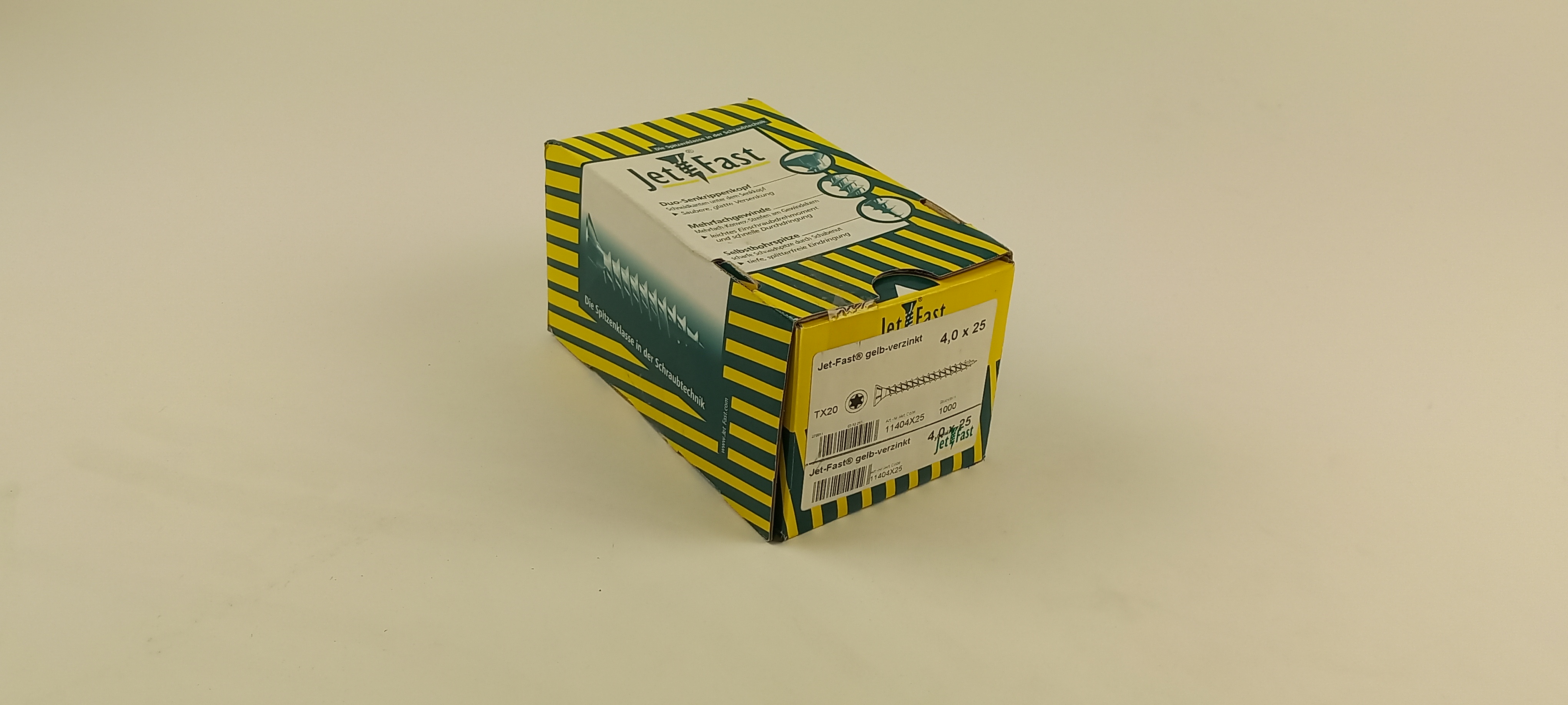 Spaanplaat schroeven 4,0x25 ds. à 1000 st. Jet-Fast