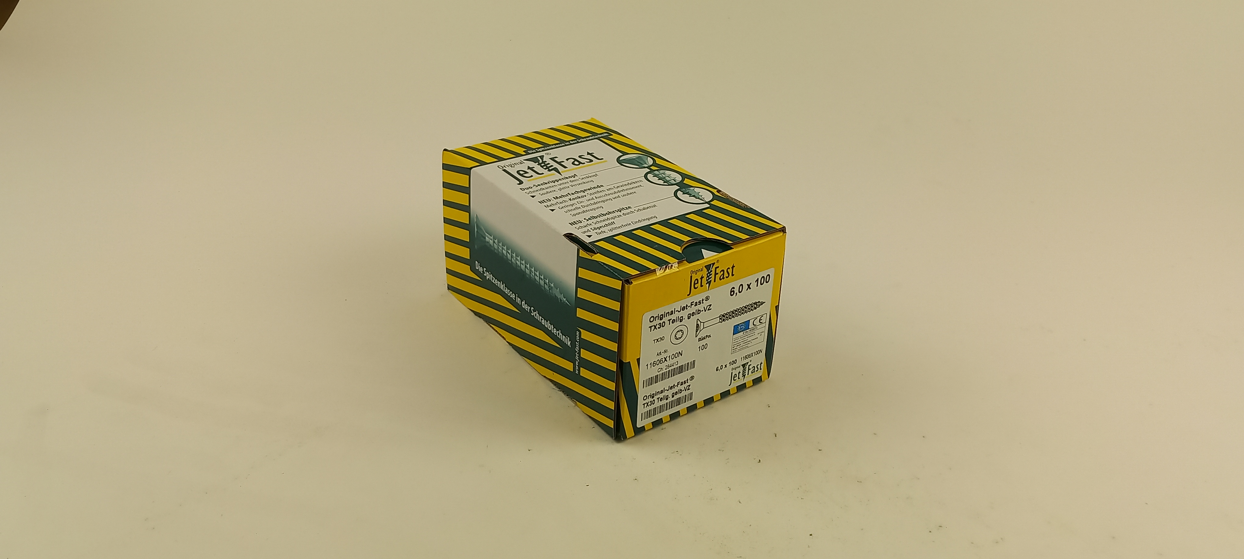 Spaanplaat schroeven 6,0x100 ds. à 100 st. Jet-Fast