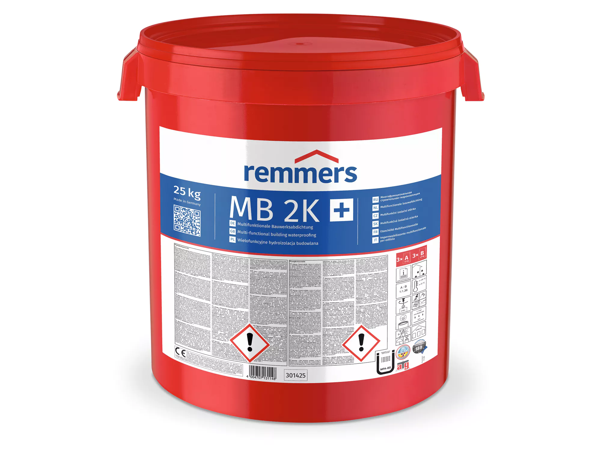 Multi-Baudicht 2K bitumen Remmers 8,3 kg.